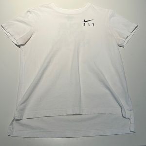 Girls Nike white fitness T-Shirt